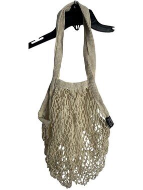 Official Harry Styles Mini Mesh Net Market Tote Bag Cream Crochet Small Merch